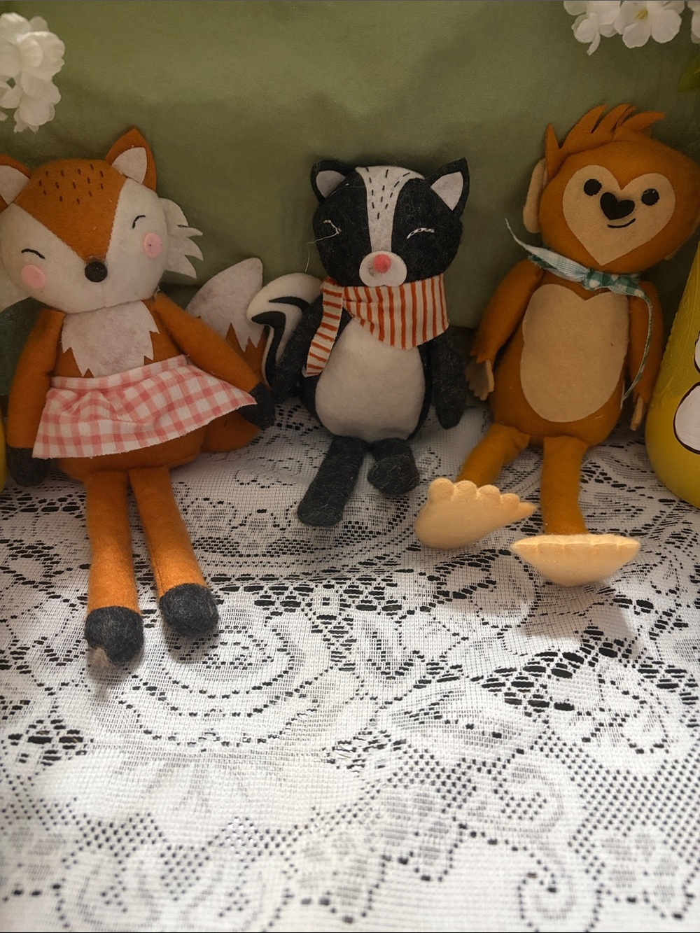 Set of 3 Fall Critters /Shelf Sitters